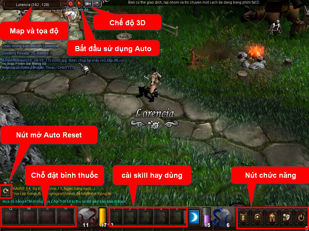 Chức năng chính của Game MU Hắc Vương Chức năng chính của Game MU Hắc Vương