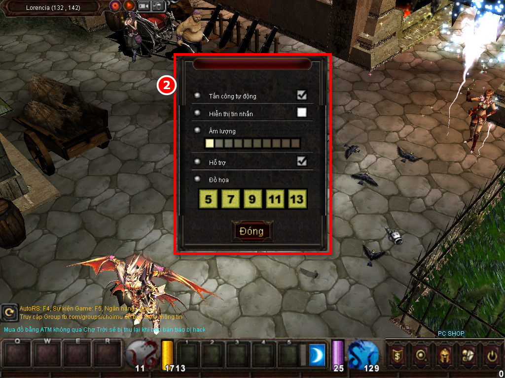 Chức năng chính của Game MU Hắc Vương Chức năng chính của Game MU Hắc Vương